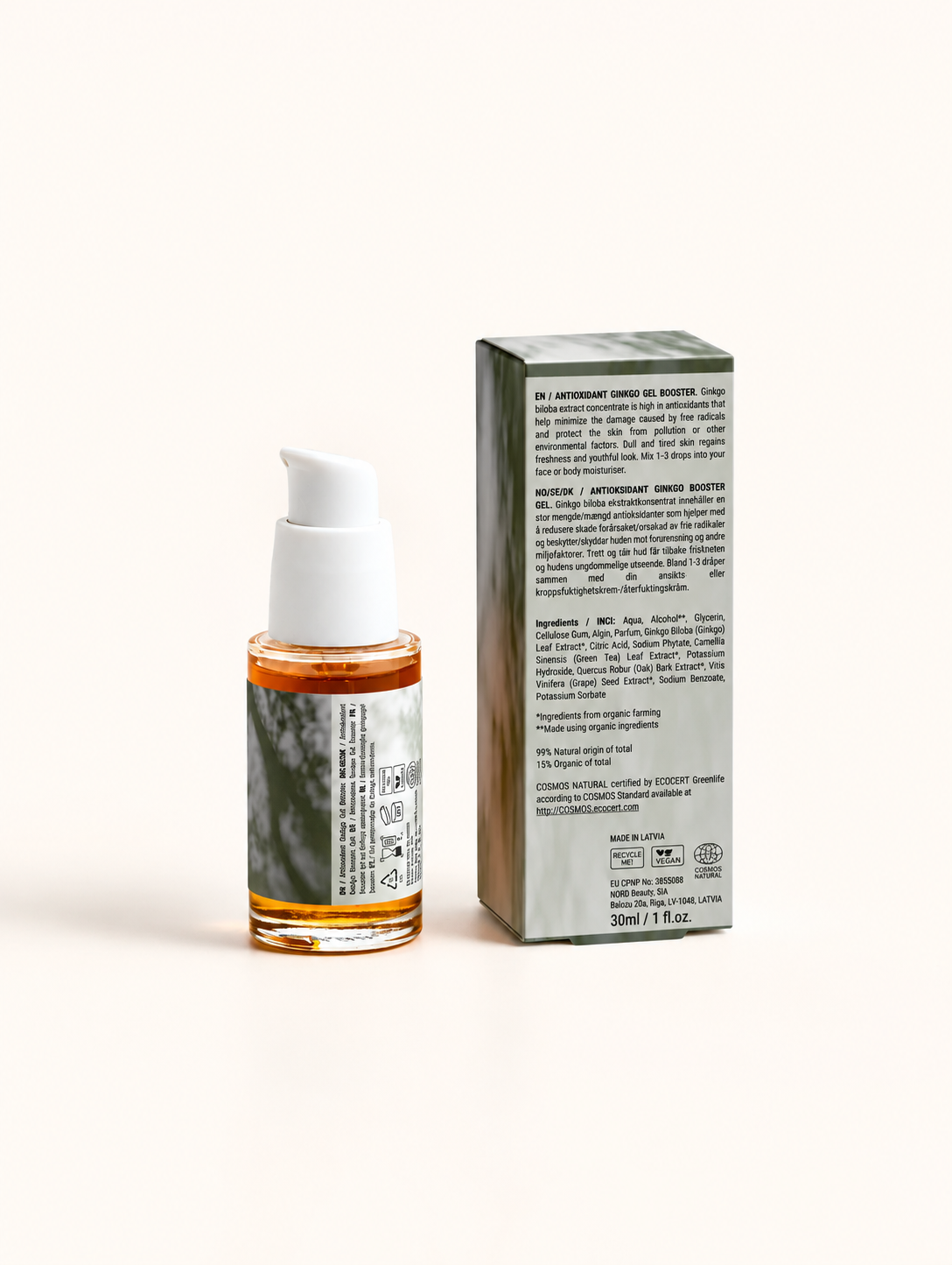 Antioxidant Ginkgo Gel Booster